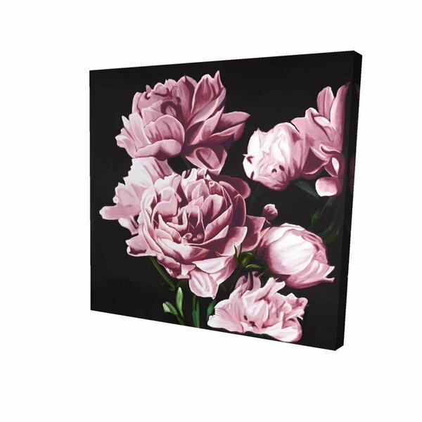 Begin Home Decor 16 x 16 in. Pink Peonies-Print on Canvas 2080-1616-FL355-1